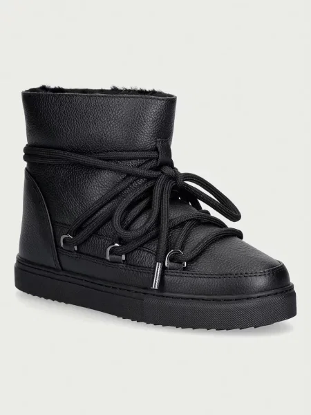 Inuikii Full Leather cizme de zăpadă pentru femei din piele negru