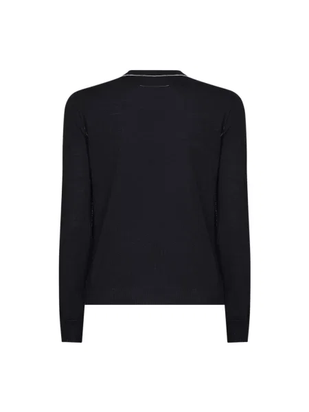 Kardigan Mm6 Maison Margiela wełniany czarny