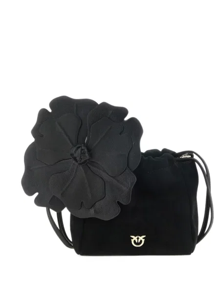 Geantă Pinko cu model floral negru