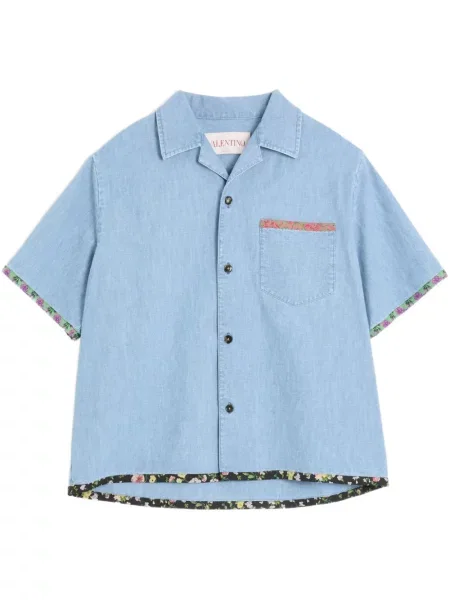 Košile Valentino Garavani modrá
