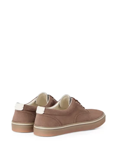 Sneakerși Brunello Cucinelli din piele de căprioară maro
