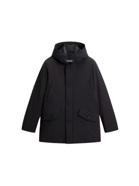 Parka Woolrich z kapturem czarna