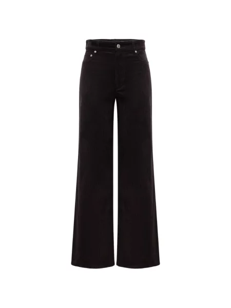 Blugi cu picior larg A.p.c. de catifea cord negru