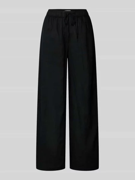 Spodnie Tommy Hilfiger Ess Linen Pull On Pants Black M czarne