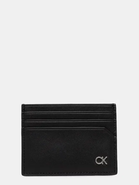 И кожен калъф за карти Calvin Klein черно