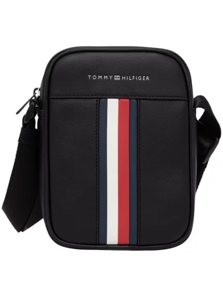 TOMMY HILFIGER Válltáska piros / fekete / fehér kék