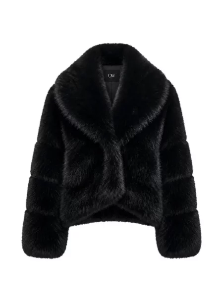 Blană artificială geacă Ow Collection negru