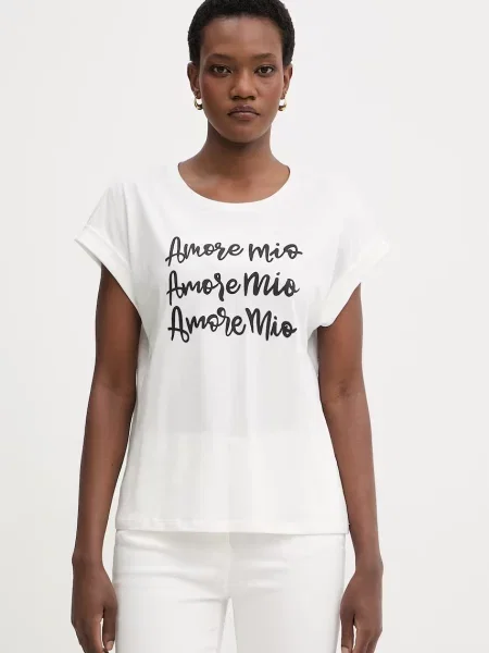 Majica s grafičkim motivom Morgan De Toi s printom kratki rukavi bijela