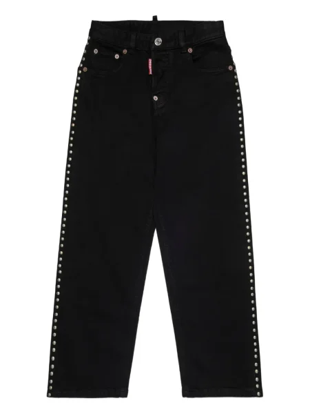 Jeansy dziecięce Dsquared2 czarne