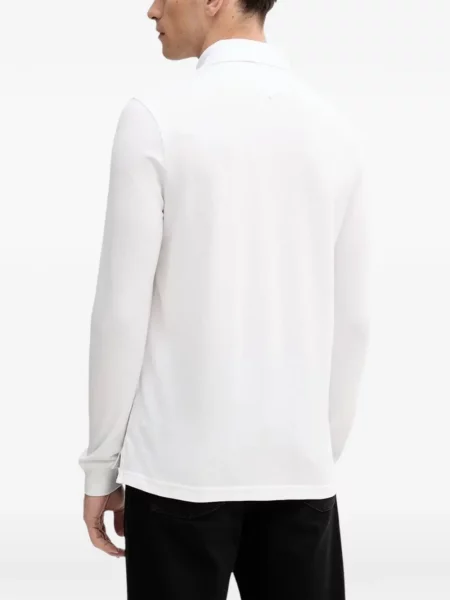 Lung tricou polo Tommy Hilfiger alb