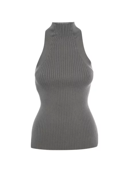Top Dion Lee tricotate gri