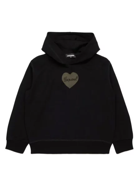 Bluza z kapturem dziecięca Dsquared2 czarna