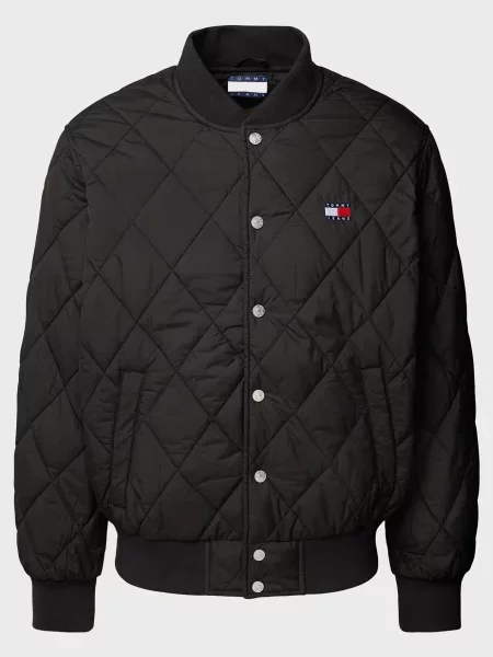 Стеганая джинсовая куртка Tommy Jeans черная