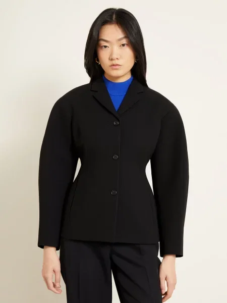 Jil Sander Marynarka schwarz czarna