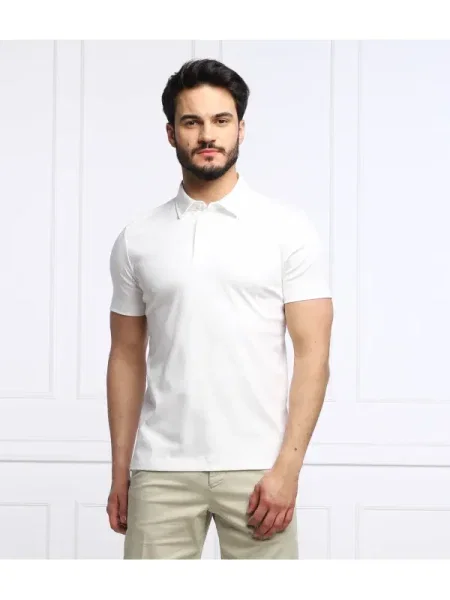 BOSS Black Tricou Palosh negru alb