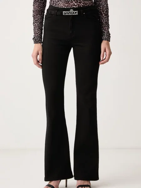 Pinko blugi flared pentru femei negru