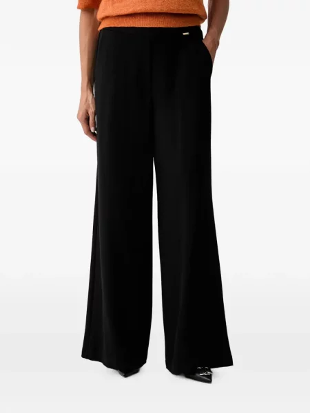 Pantaloni Fracomina evazate cu autograf negru
