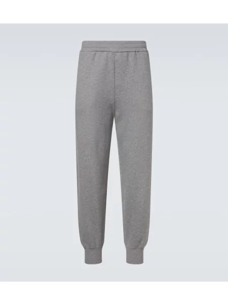 Pantaloni de trening Jil Sander din jerseu gri