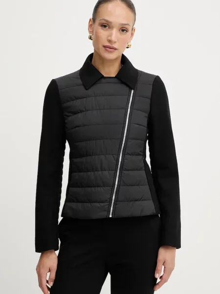 BOSS kurtka z domieszką wełny przejściowa czarny