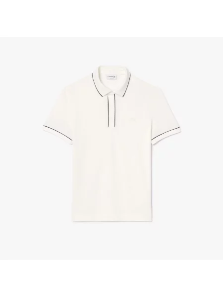Lacoste Koszulka Polo Paris Stretch Piqué Regular Fit biała