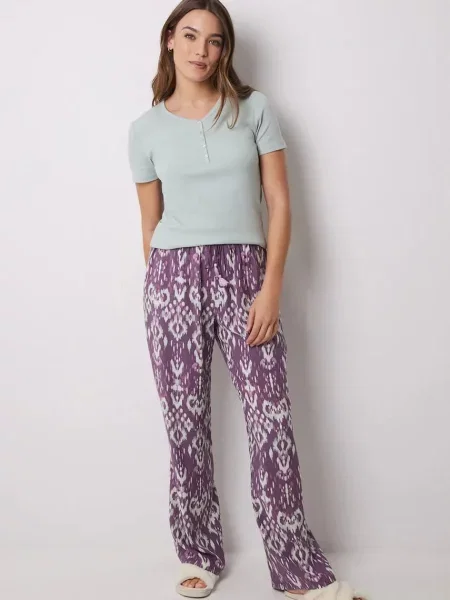 Долнище на пижама women'secret лилаво виолетово