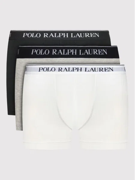 Polo Ralph Lauren Boxerky čierna sivá melírovaná biela