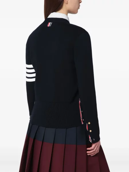 Gyapjú kardigán Thom Browne kék