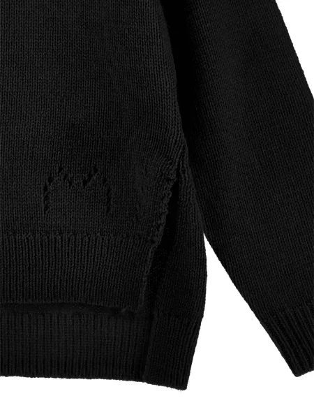 Sweter dziecięcy Monnalisa czarny