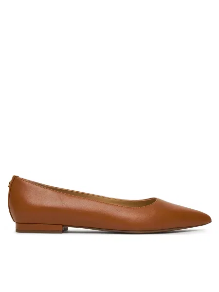 LAUREN RALPH LAUREN Balerinke Londyn rjava