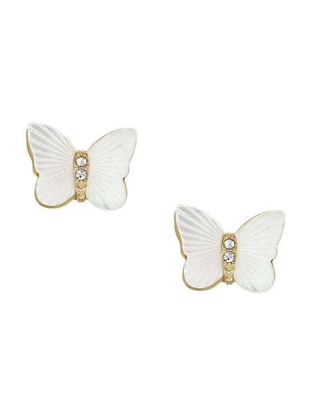 Обеци Fossil сребристо