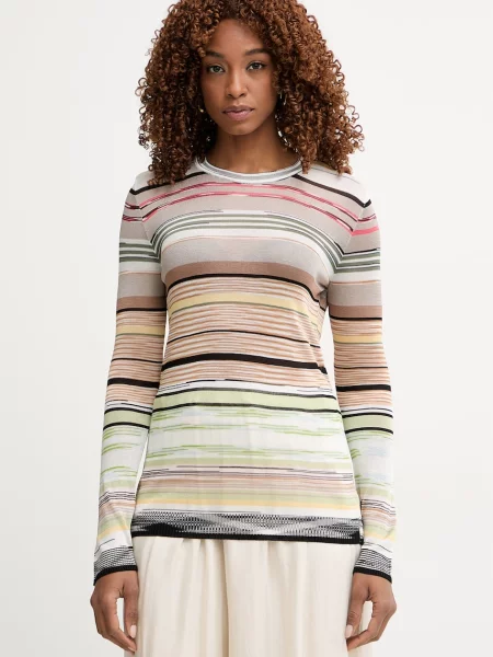 Missoni pulover pentru femei din vâscoză bej