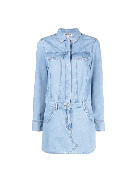 Sukienka mini Moschino casual niebieska