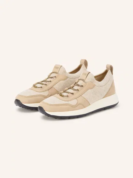 Tod's Sneakersy beige beżowe