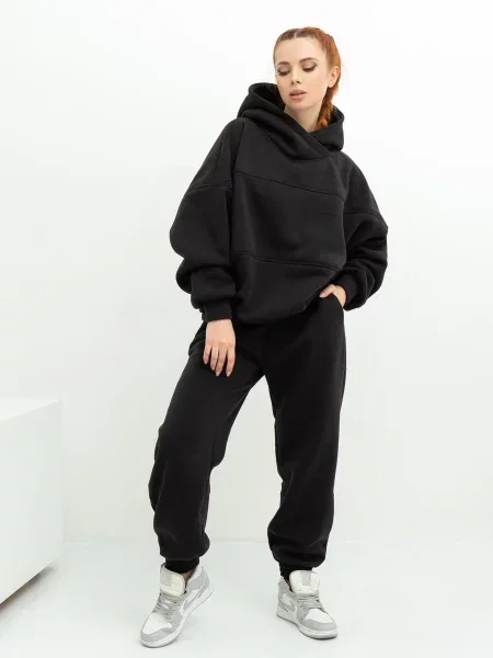 ISSA Plus Спортивный костюм Женское флис чёрный