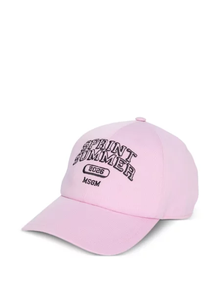 Kšiltovka Msgm s autogramem růžová