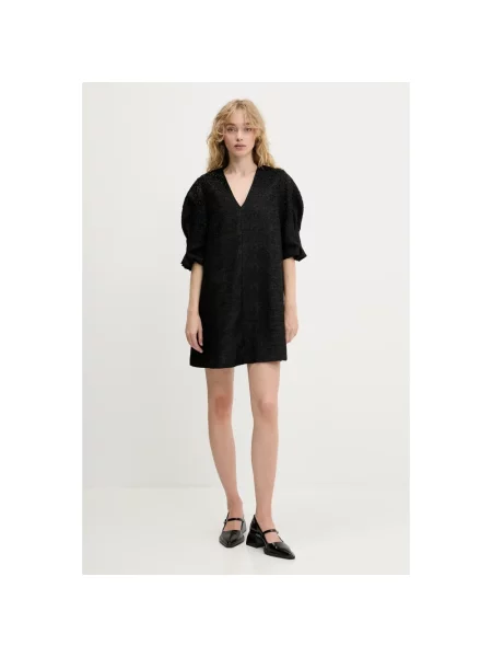 Stine Goya sukienka mini oversize czarny