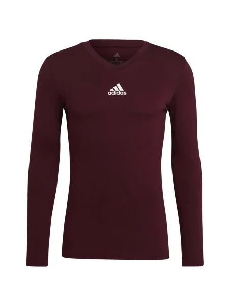 ADIDAS PERFORMANCE Funkcionális felső borvörös / fehér barna