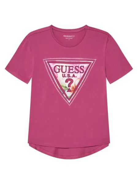 Guess T-Shirt Relaxed Fit ροζ