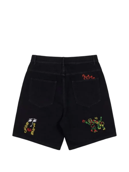 Pantaloni scurți din denim Pas De Mer negru