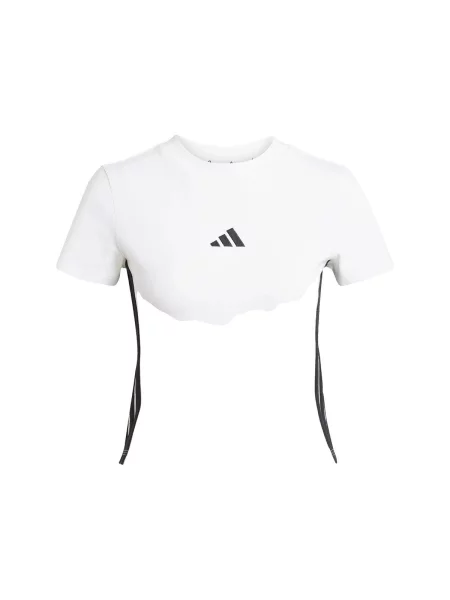 Csíkos póló Adidas fehér