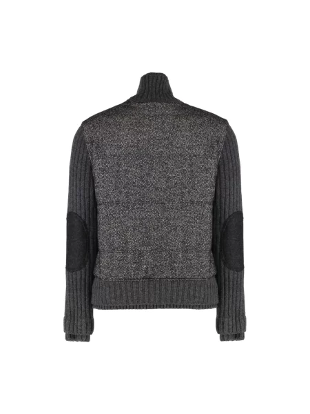Kurtka bomber Dolce And Gabbana wełniany szary
