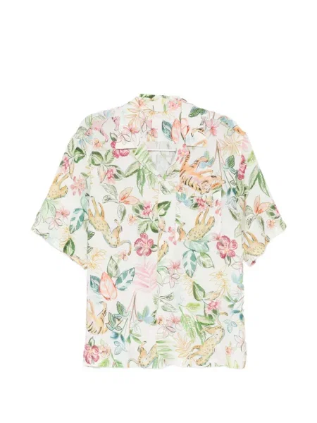 Cămașă 120% Lino cu model floral cu imagine