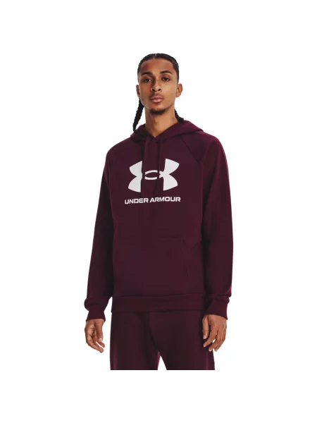 Bluza z kapturem Under Armour Rival Fleece Hoodie fioletowa