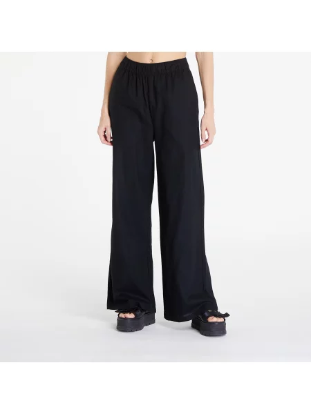 Панталони Urban Classics Ladies Linen Mixed Wide Pants Black XS черно