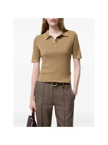 Koszula Burberry wełniana beżowa