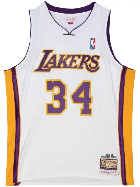 Cămașă Mitchell & Ness din jerseu alb