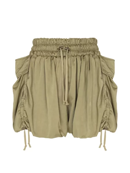 Șnur de strângere pantaloni scurți cargo Balmain verde