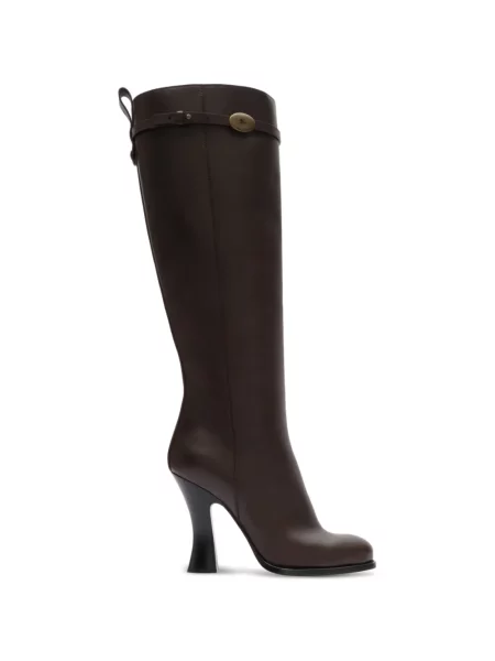 Botine Burberry din piele maro