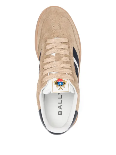 Sneakerși Bally din piele de căprioară maro