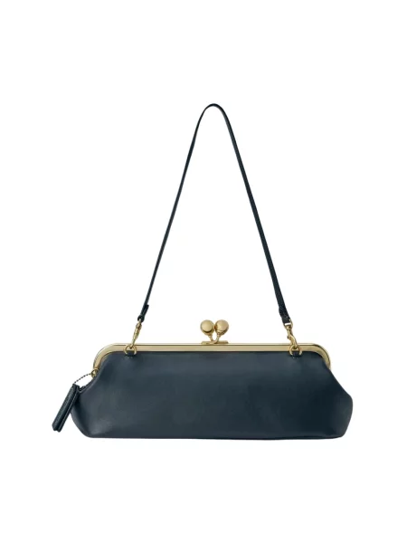Coach Kopertówka Kisslock Frame 30 schwarz czarna